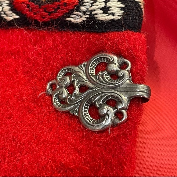 Vintage Fjord A.S. Evebofoss Norwegian embroidered wool coat size 42 (medium) - Picture 9 of 14